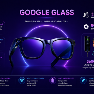 AI Smart Glasses 800W HD Camera 4K Video 32GB Storage 120+ Language Translation 3600mAh Charging Case Bluetooth Call Sunglasses