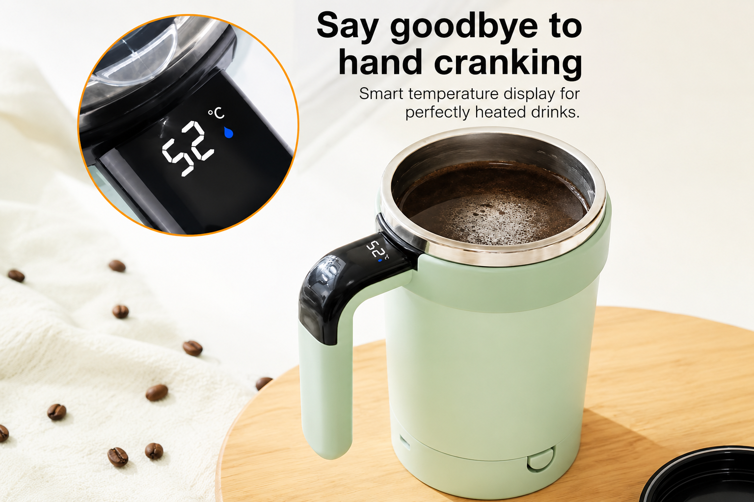 Automatic Coffee Stirring Cup Magnetic Tumbler Rotating Stirring Cup Electric Portable Coffee Cup Kitchen Accessories - Image 2